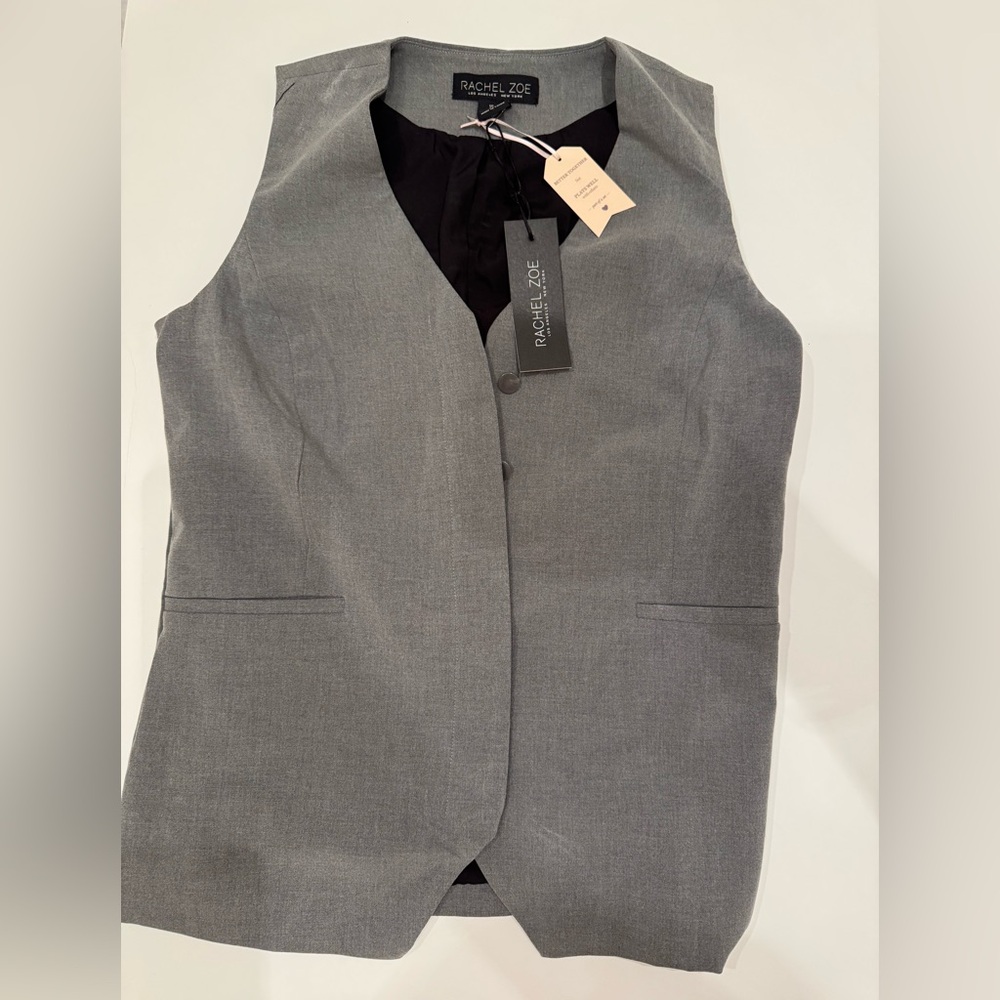 Rachel Zoe Charcoal Gray Vest